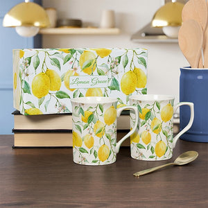 Lemon Grove Mug - Gift Box Set of 2