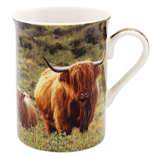 Load image into Gallery viewer, Country Highland Cow &amp; Calf Mug
