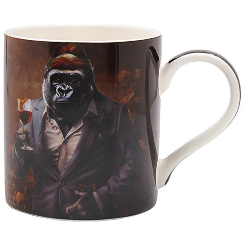 Urban Art Mug & Coaster Set Wine Kong-oisseur