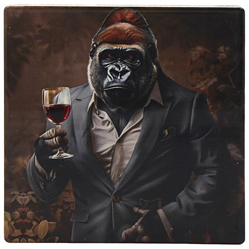 Urban Art Mug & Coaster Set Wine Kong-oisseur