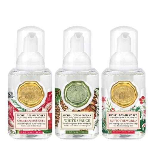 Mini Foaming Hand Soap Set ~ Christmas Joy ~ by Michel Design Works