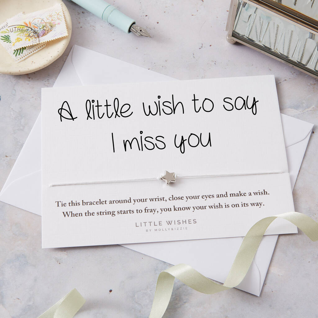 Wish Bracelet - A Little Wish To Say I Miss You