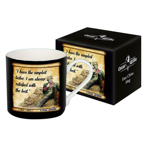 Oscar Wilde I Have Simple Tastes Mug In Box