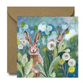 Dandelions & Rabbits Card Blank