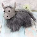 Highland Cow Doorstop Grey