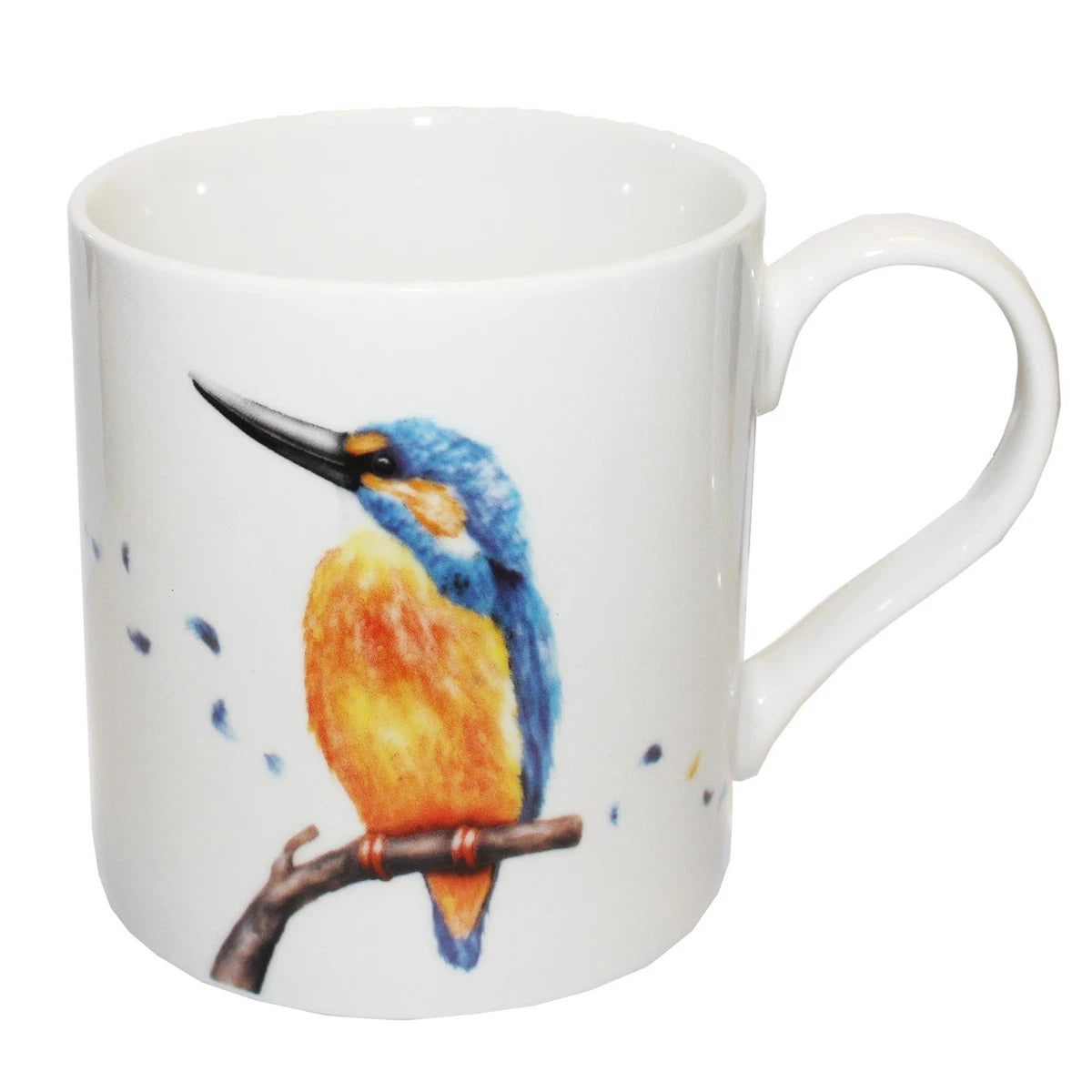 British Birds Fine China Mug - Kingfisher