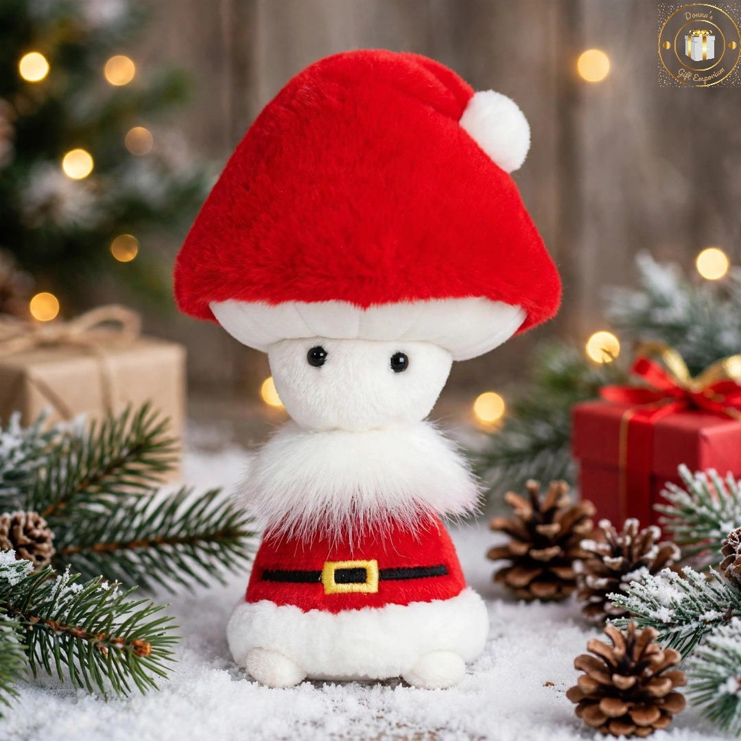 Christmas Santa Fungi Friends Soft Plush Toy