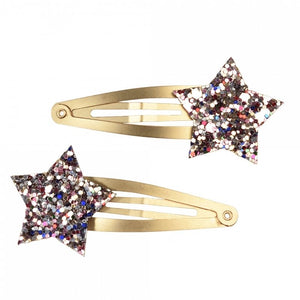 Fairys In The Garden Glitter Star Hair Clips