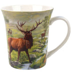 Highland Stag Box Set of Two Fine China Mugs