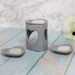 Grey Heart Wax Warmer