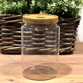 Eco Friendly Cottage Bamboo Glass Storage Jar