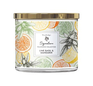 Lime, Basil & Mandarin Tumbler Jar Candle - 3 Wick