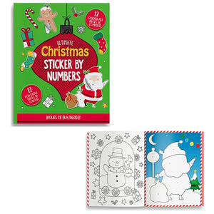 Christmas Sticker By Number Book