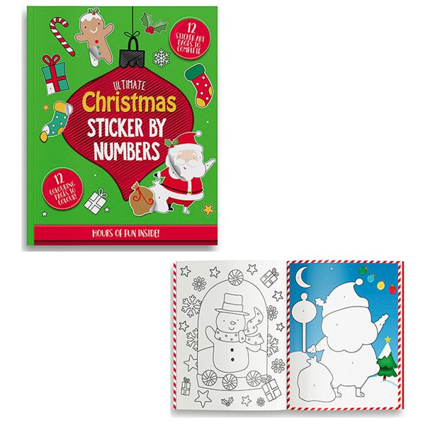 Christmas Sticker By Number Book