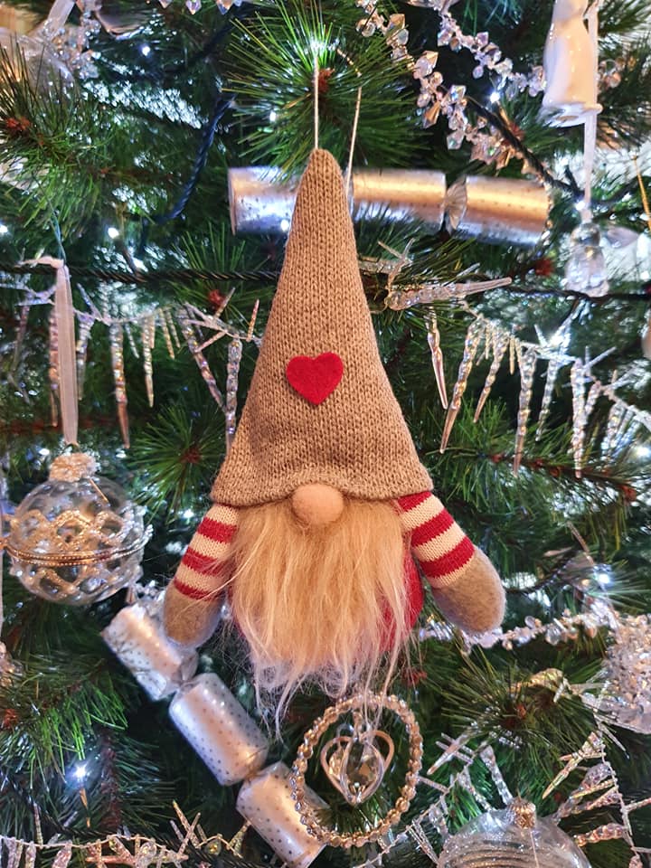 Gonk Tree Decoration - Grey Hat