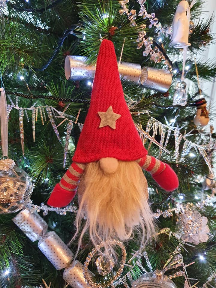 Gonk Tree Decoration - Red Hat