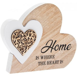 Wooden Heart Block - Home