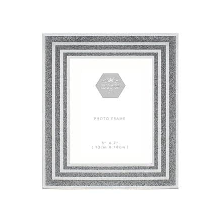 Silver Glitter Edged Picture Frame 5 x 7