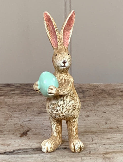 Rabbit with green spotty egg