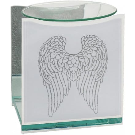 Large Oil / Wax Burner - Glittery Angel Wings