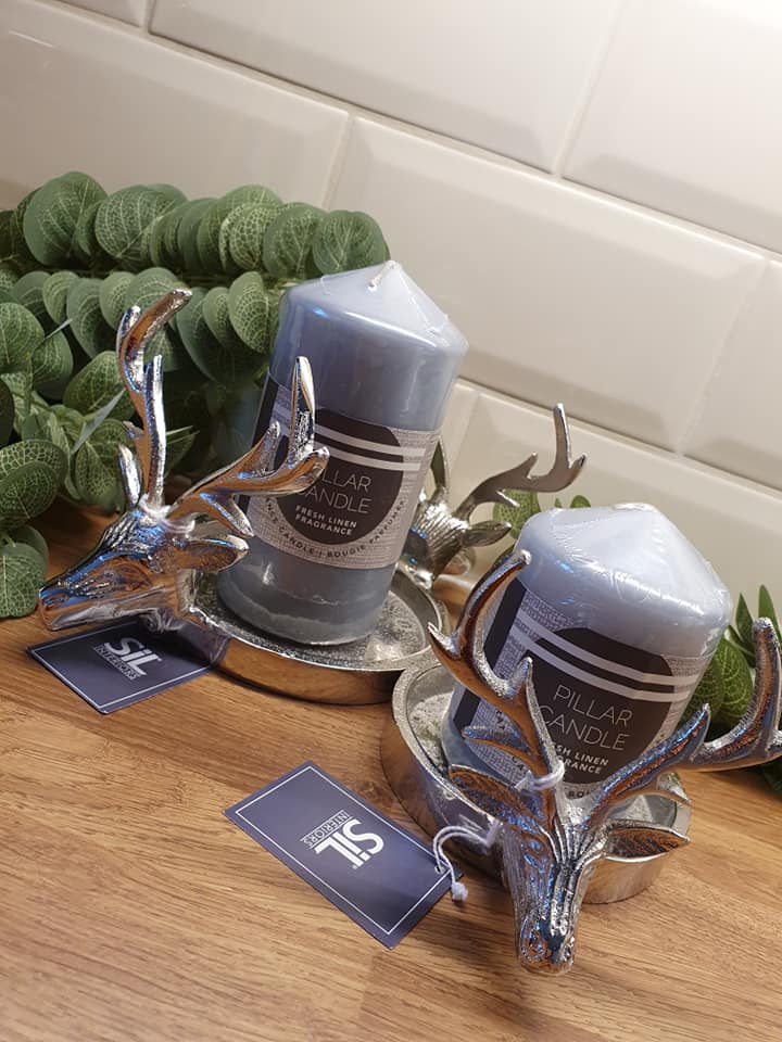 Stag Head Candle Holder - Trinket Dish