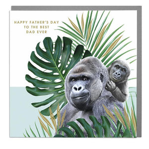 Gorilla - Happy Father's Day Card .