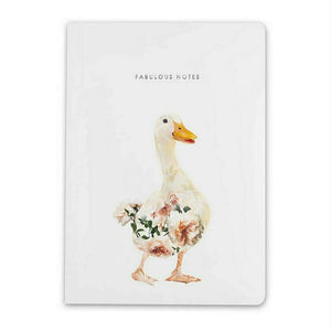 Floral Duck Luxury Notebook A5