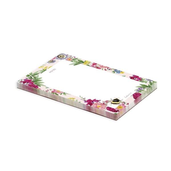 Tear Off Notepad/Deskpad - Floral Bees
