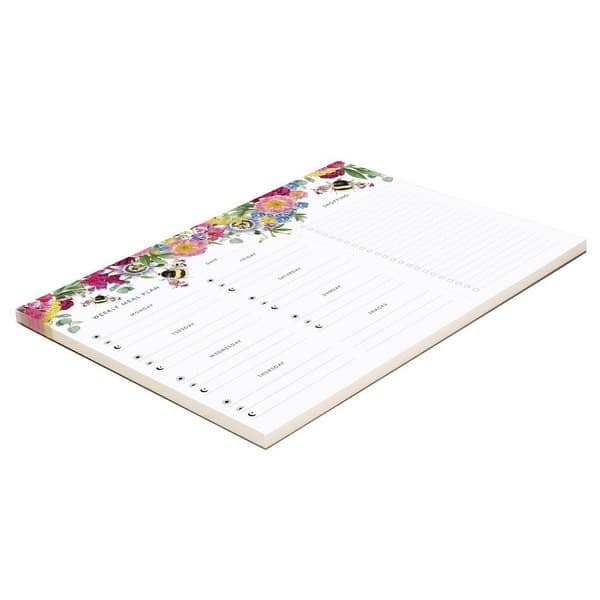 Weekly Meal Planner - Floral Bee