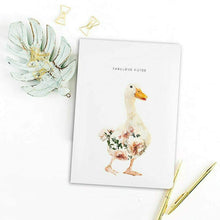 Load image into Gallery viewer, Floral Duck Luxury Notebook A5
