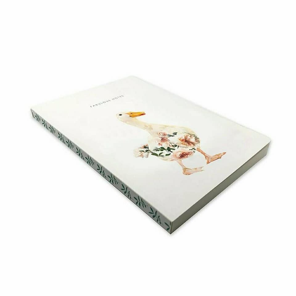Floral Duck Luxury Notebook A5