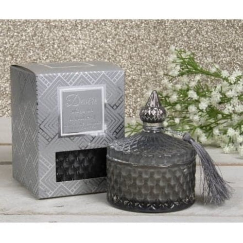 Desire Grey Noir Soy Candle, Magnolia & Mulberry