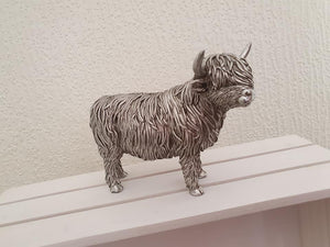 Silver Highland Cow - Small
