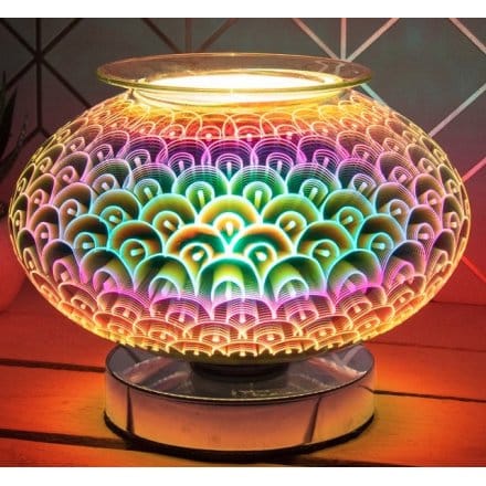 Round Orb Lamp and Oil Burner