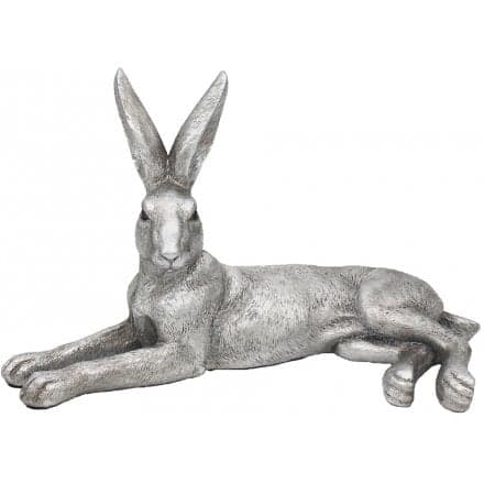Silver Lying Hare - Large