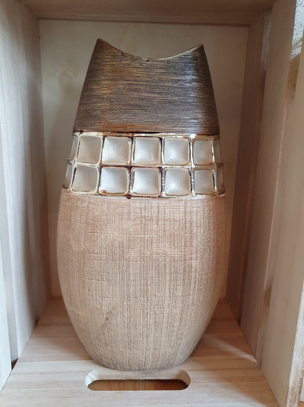 Ceramic Bronze Eclipse Vase