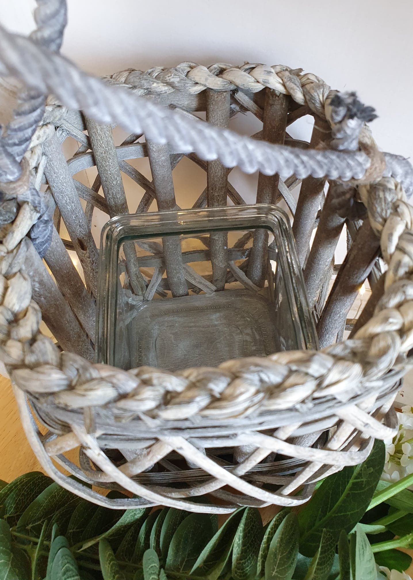 Woven Willow Round Lantern