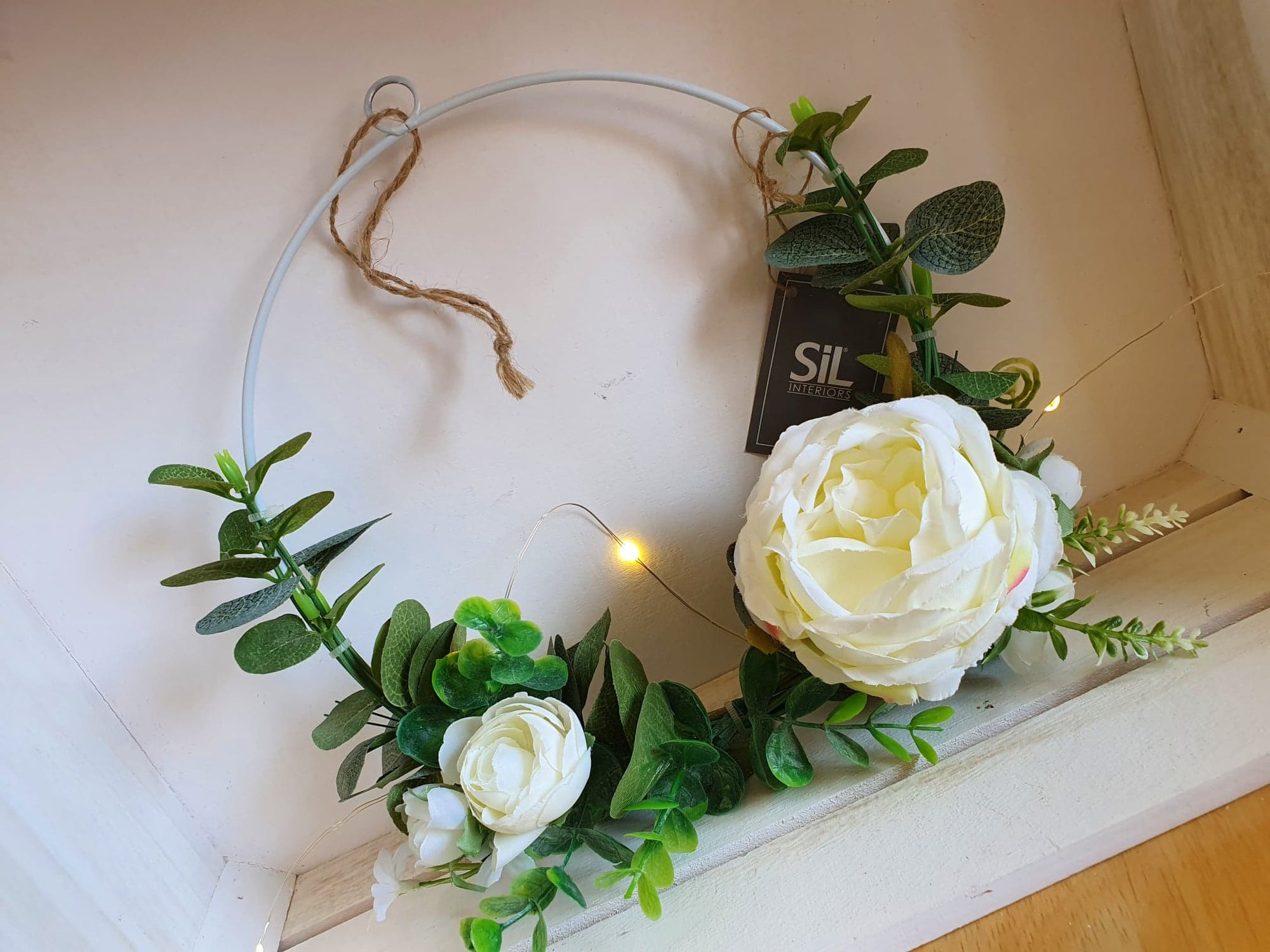 Eucalyptus & Flowers Hoop