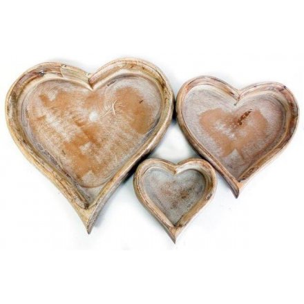 Rustic Heart Trays