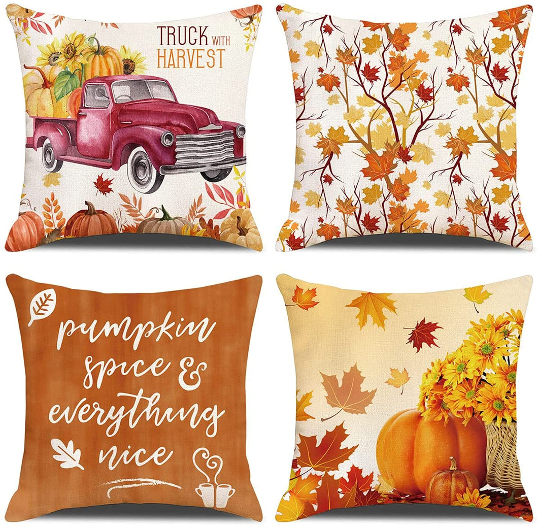 Autumn / Pumpkin Cushion Covers - 45cm x 45cm