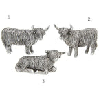 Silver Highland Cow - Mini