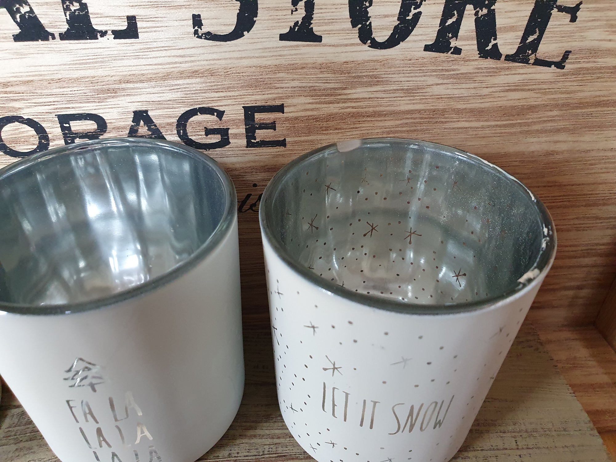 2nds - Let It Snow - Set of 3 T-Light Holders