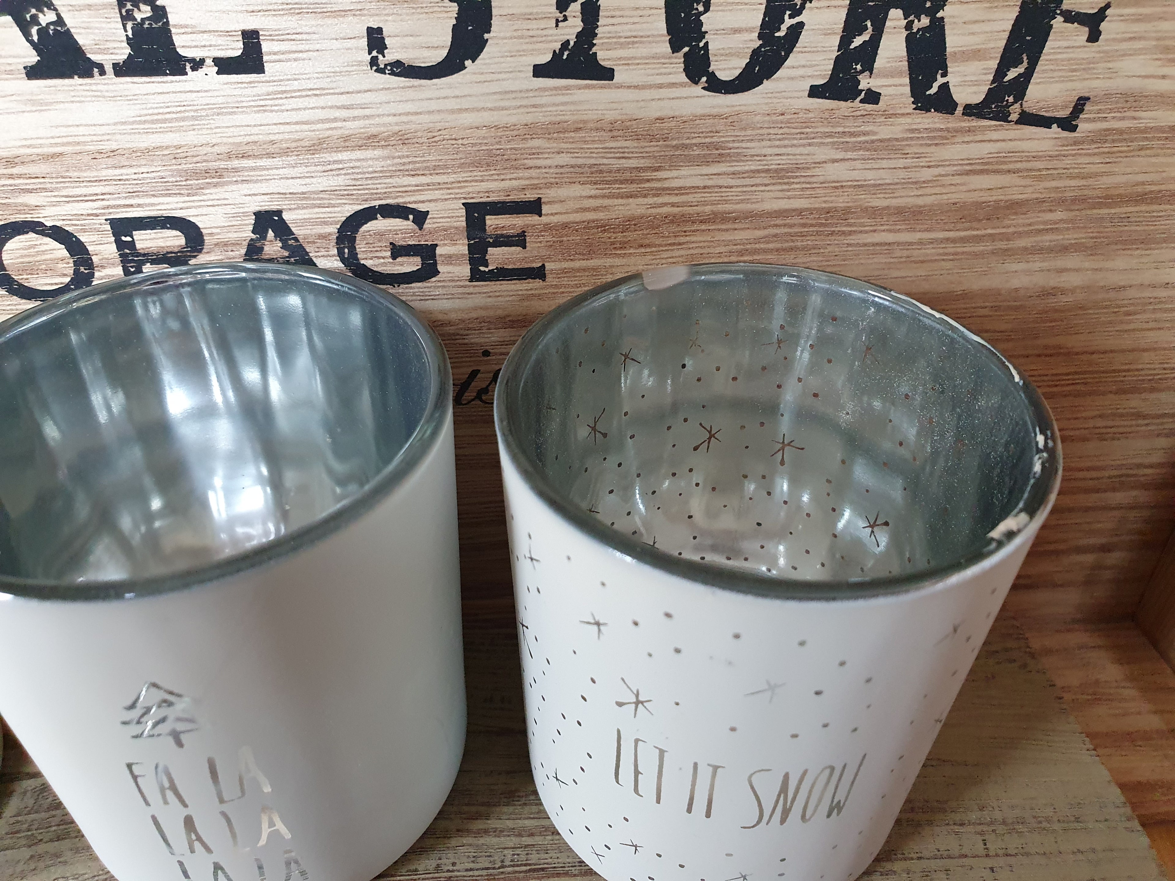 2nds - Let It Snow - Set of 3 T-Light Holders