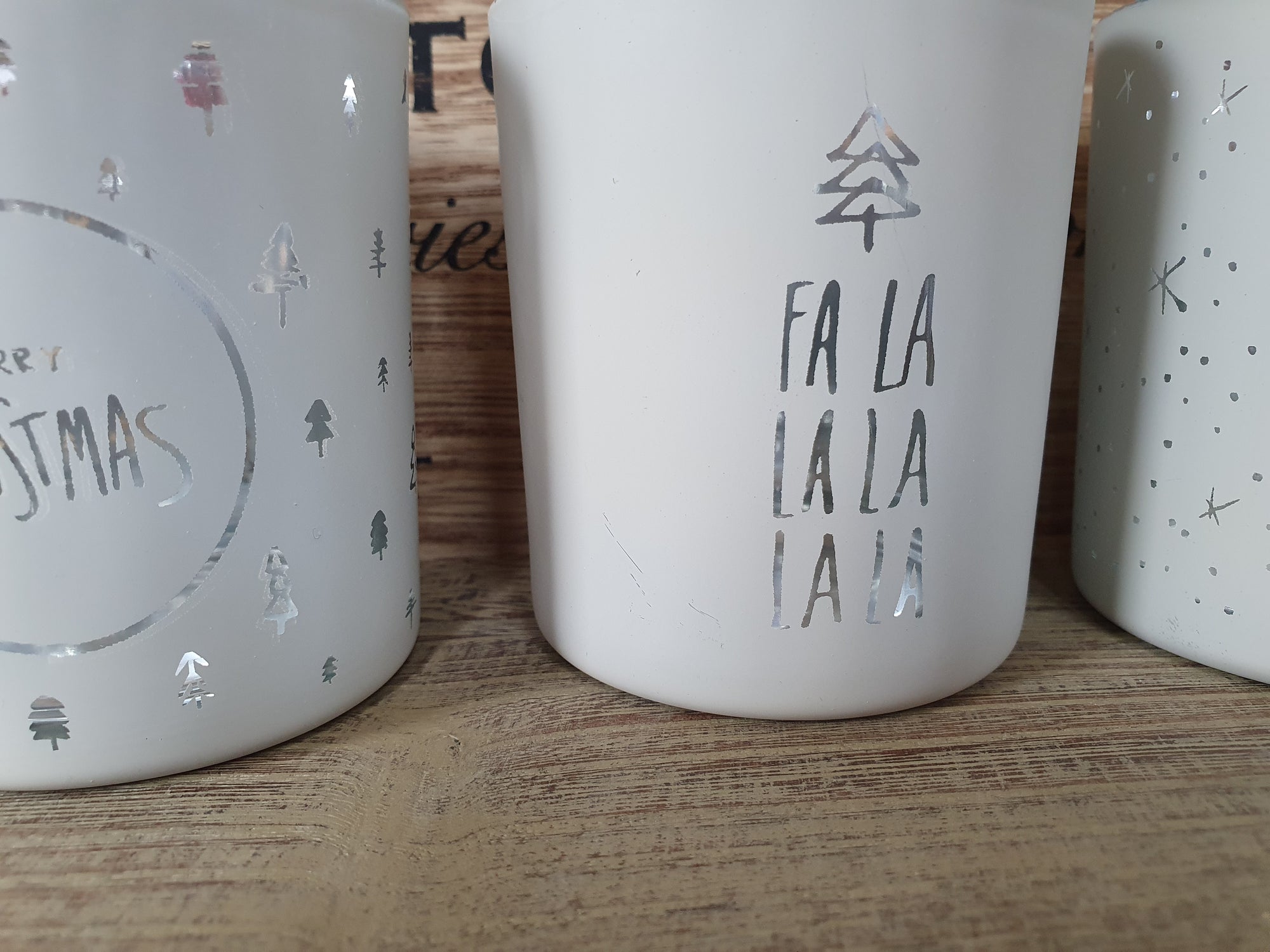 2nds - Let It Snow - Set of 3 T-Light Holders