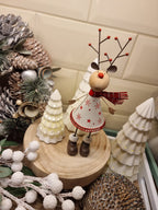 Metal Winter Reindeers - Red & White