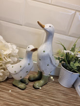 Load image into Gallery viewer, Garden Duck - Polka Dot Green - Small
