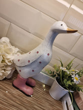 Load image into Gallery viewer, Garden Duck - Polka Dot Pink - Large
