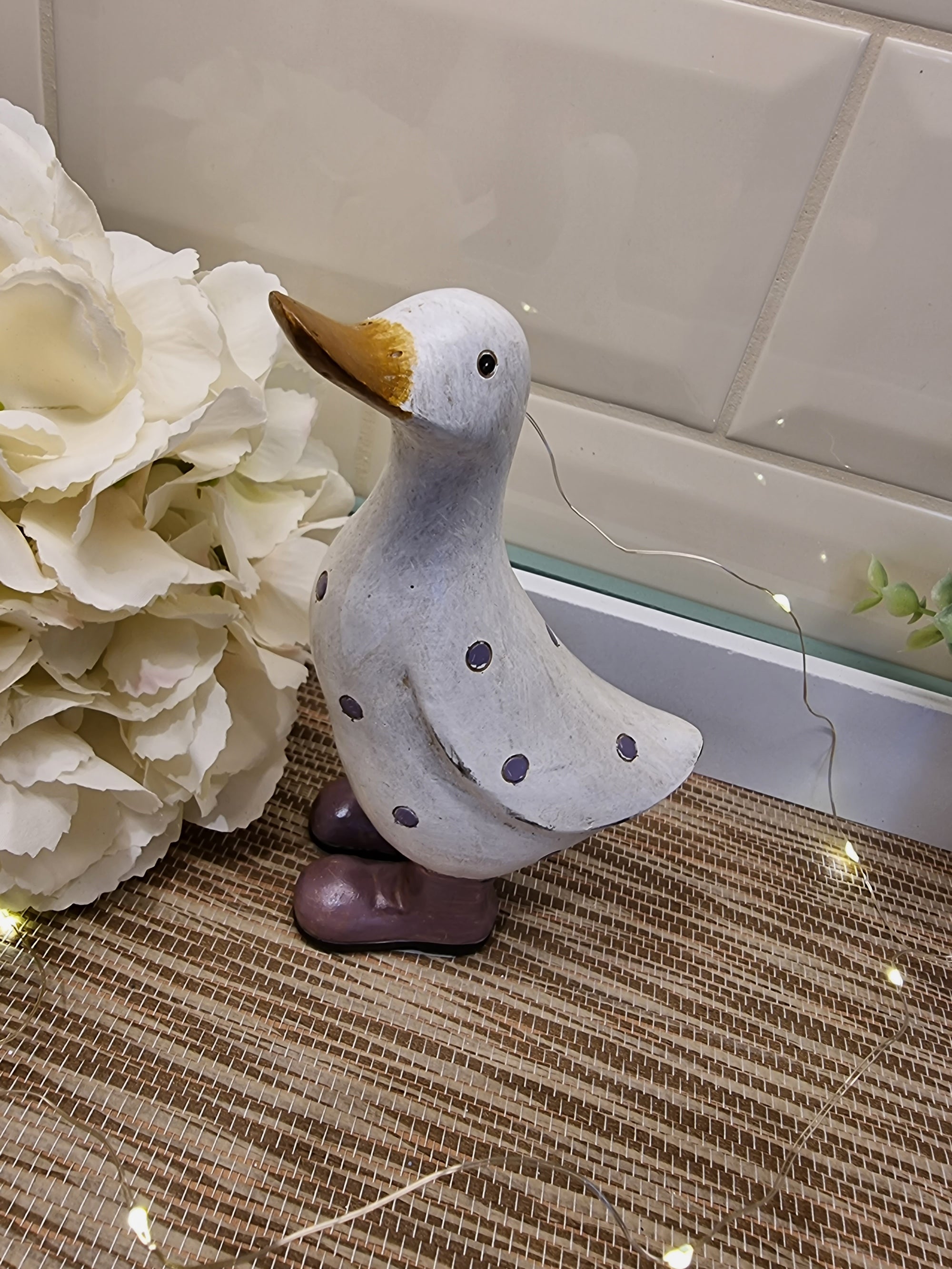 Garden Duck - Polka Dot Lilac - Small