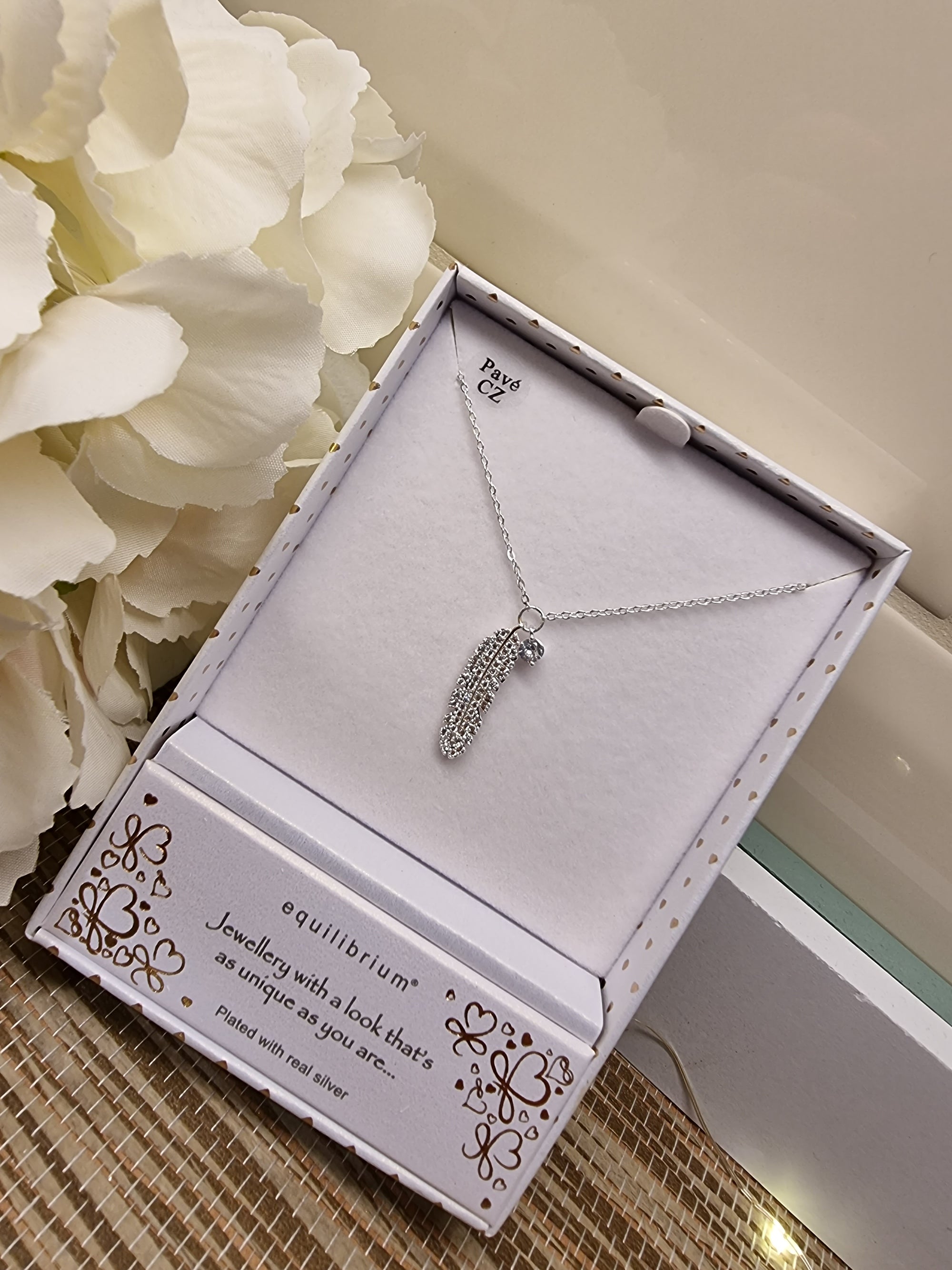 Feather - Silver Plated Necklace