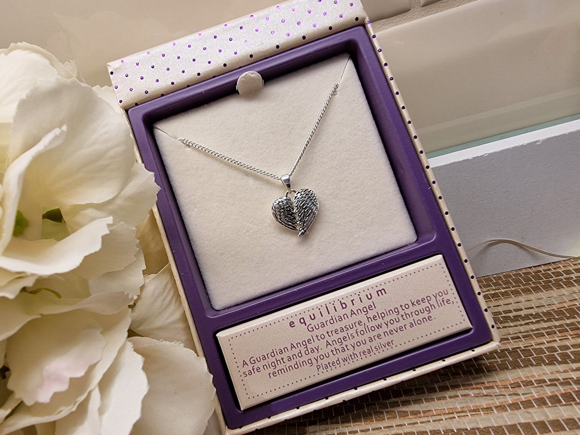 Angel Wings Silver Plated Necklace